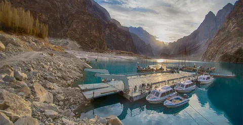 Attabad view in winter